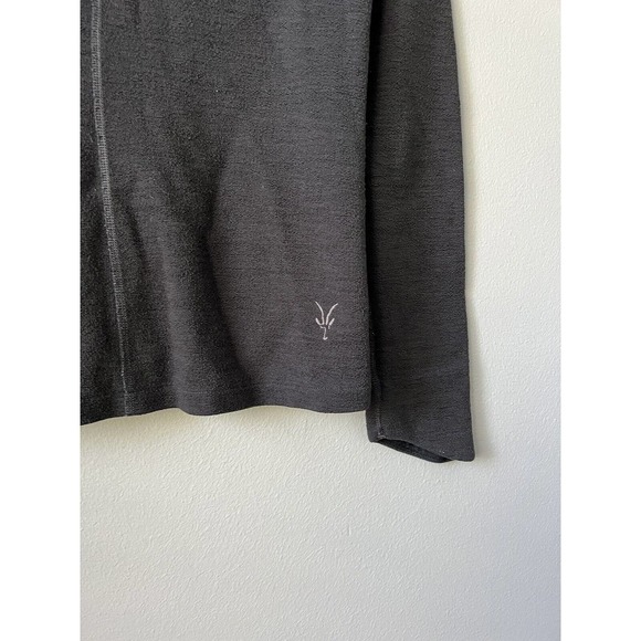 Ibex Women’s Merino Wool Blend Full Zip Jacket Sweatshirt Gray Size XS Outdoor - Picture 8 of 10